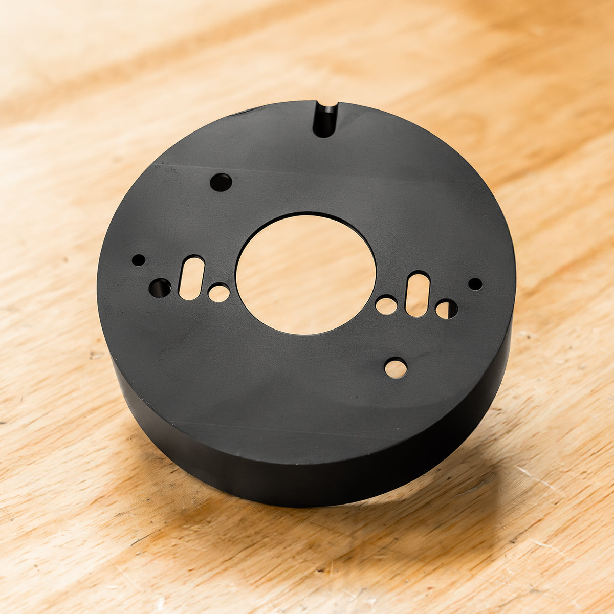 metal cnc machined component after anodised finish black 